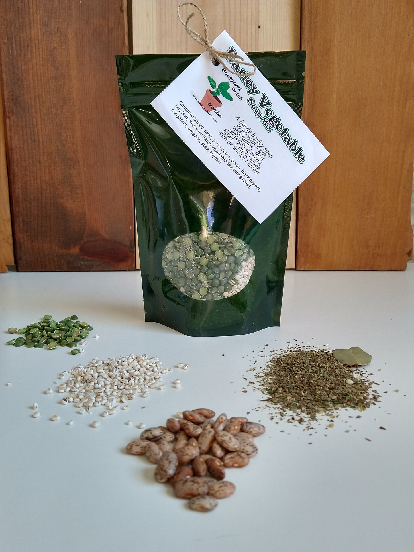 Barley Vegetable Soup Mix, Gourmet dry vegan soup mix, hand-blended, clean food, dry soup mix