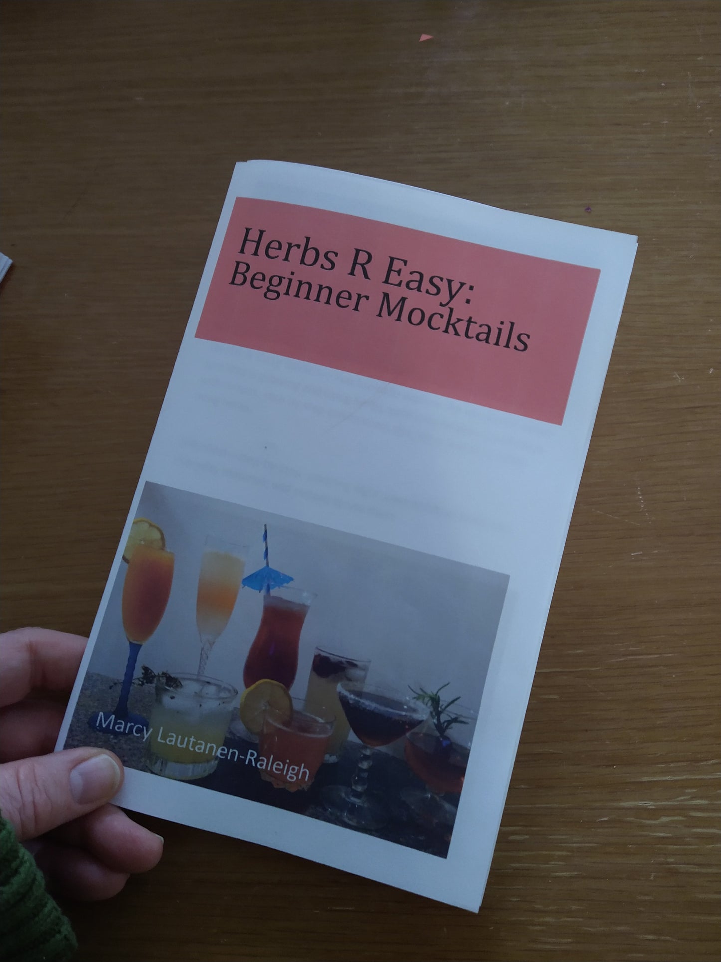 Beginner Mocktails - Herbs R Easy series by Marcy Lautanen-Raleigh