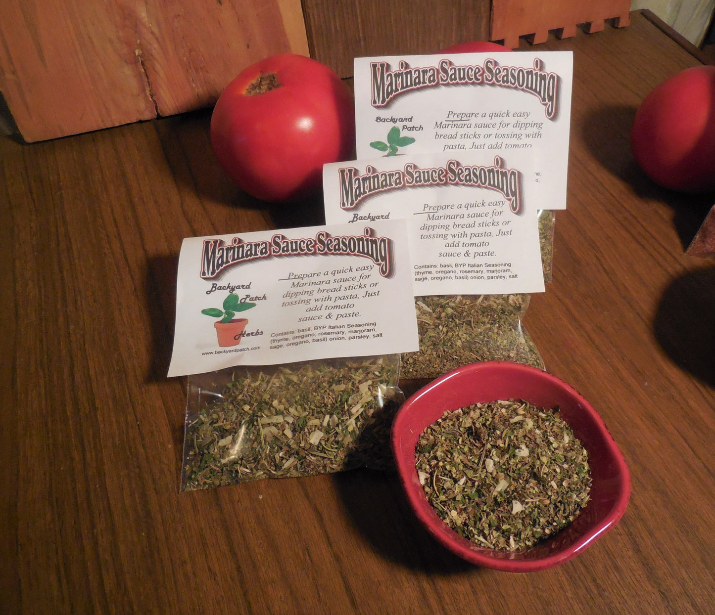 Marinara Sauce Mix, Hand-blended dry herb seasoning mix, gluten free, vegan