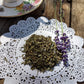 Shakespeare Loose Herbal Tea, mint, marjoram, savory, lavender, no caffeine, hand blended, Winter's Tale Tea