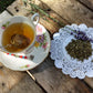 Shakespeare Loose Herbal Tea, mint, marjoram, savory, lavender, no caffeine, hand blended, Winter's Tale Tea