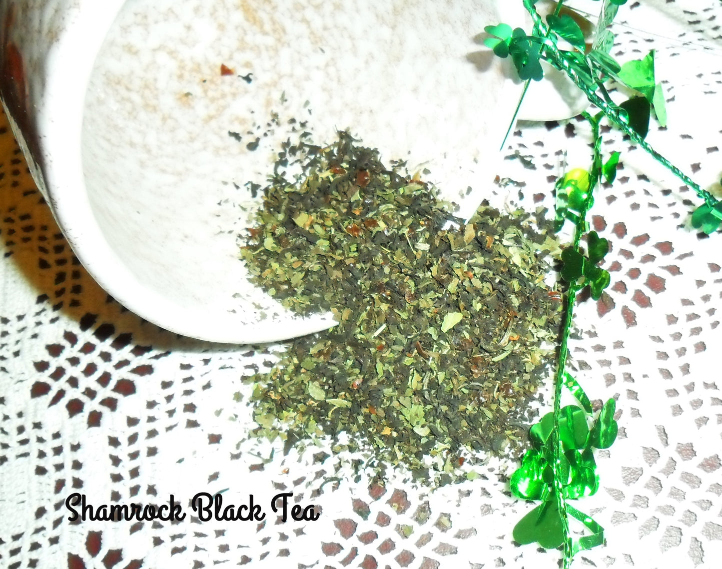 Shamrock and Irish Smiles Herb flavored Loose Teas for St. Patrick's Day celebrations