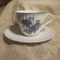 Collectible Vintage Tea Cup with Herbal Tea, hostess gift, Honey and Tea