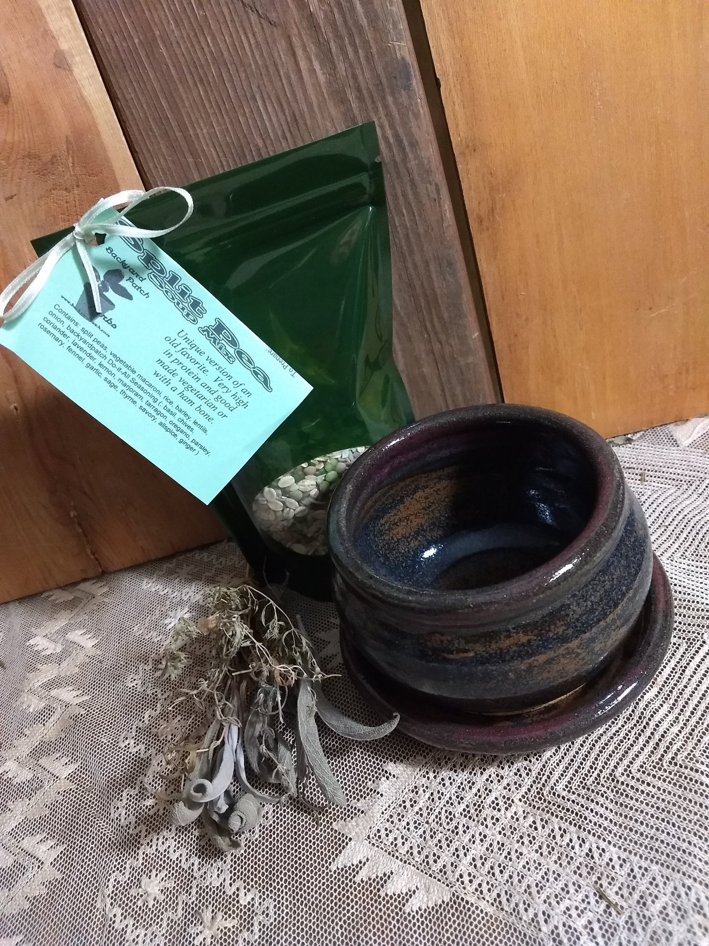 Split Pea Soup Mix | Gourmet dry soup mix | vegan | organic | Backyard Patch Herbs