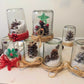 DIY dry snow globe kit - make a fun project at home this winter!