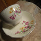 Collectible Vintage Tea Cup with Herbal Tea, hostess gift, Honey and Tea