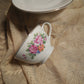 Collectible Vintage Tea Cup with Herbal Tea, hostess gift, Honey and Tea