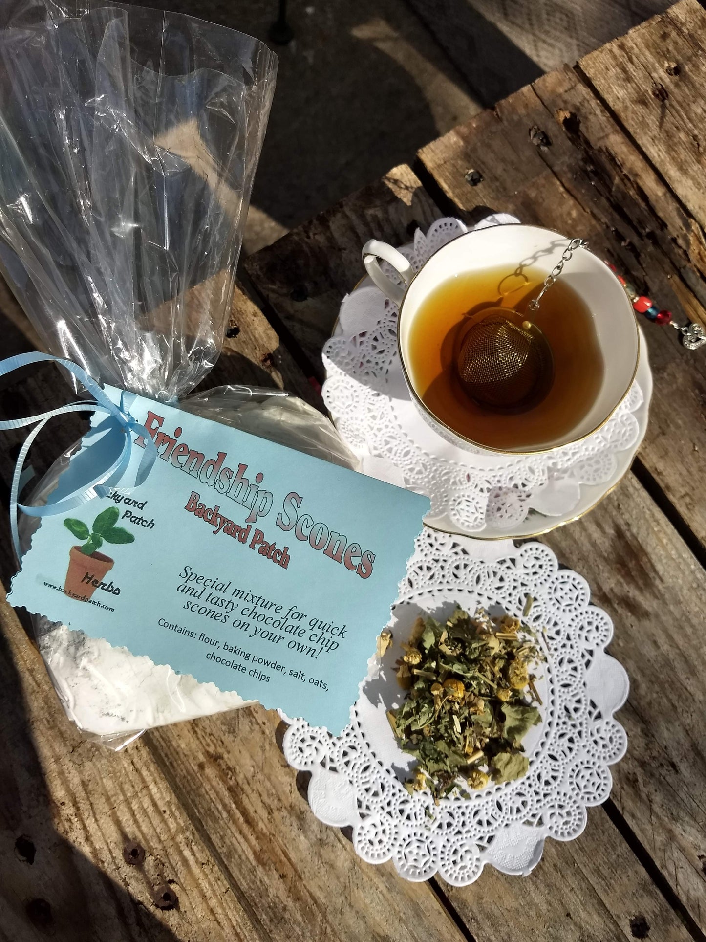 Scone and Tea Package, Rooibus Tea and Friendship Scones