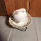 Collectible Vintage Tea Cup with Herbal Tea, hostess gift, Honey and Tea