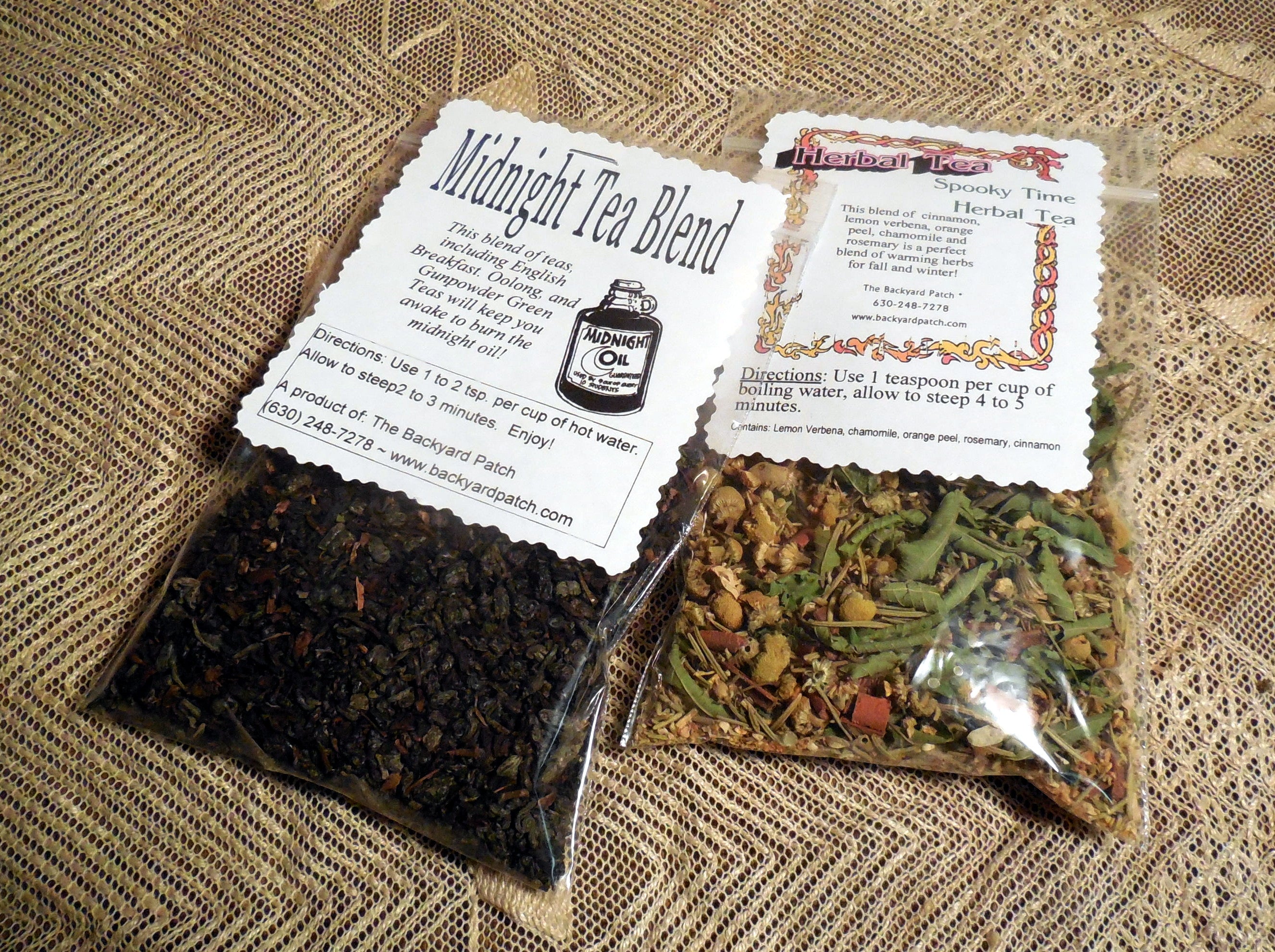 Limited Edition Spooky time / Halloween Teas – Backyard Patch Herbs