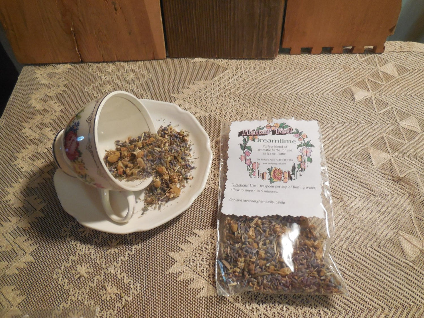Dreamtime Loose Herbal Tea, lavender, chamomile, no caffeine