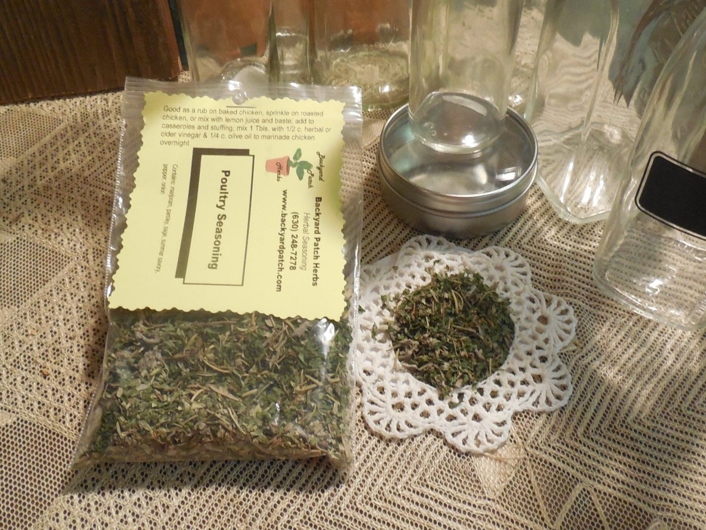 Poultry Seasoning Salt Free Dry Herb Cooking Seasoning Blend | Backyard Patch Herbs