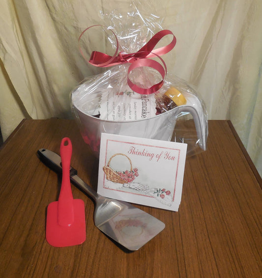 Cinnamon Pancake Breakfast Basket Gift in a Batter Bowl