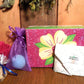 Bath Spa Box Gift Set, Lavender/ Pink, Bath Salts, Bath Fizz, Body Butter