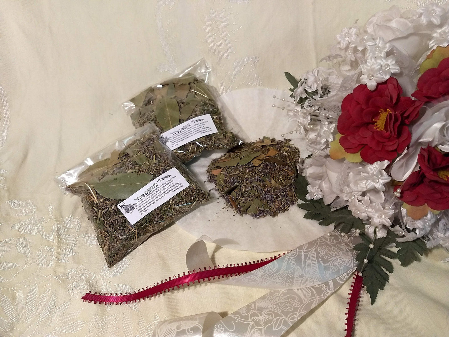 Wedding Toss, natural, organic, herbs with meaning, wedding favor