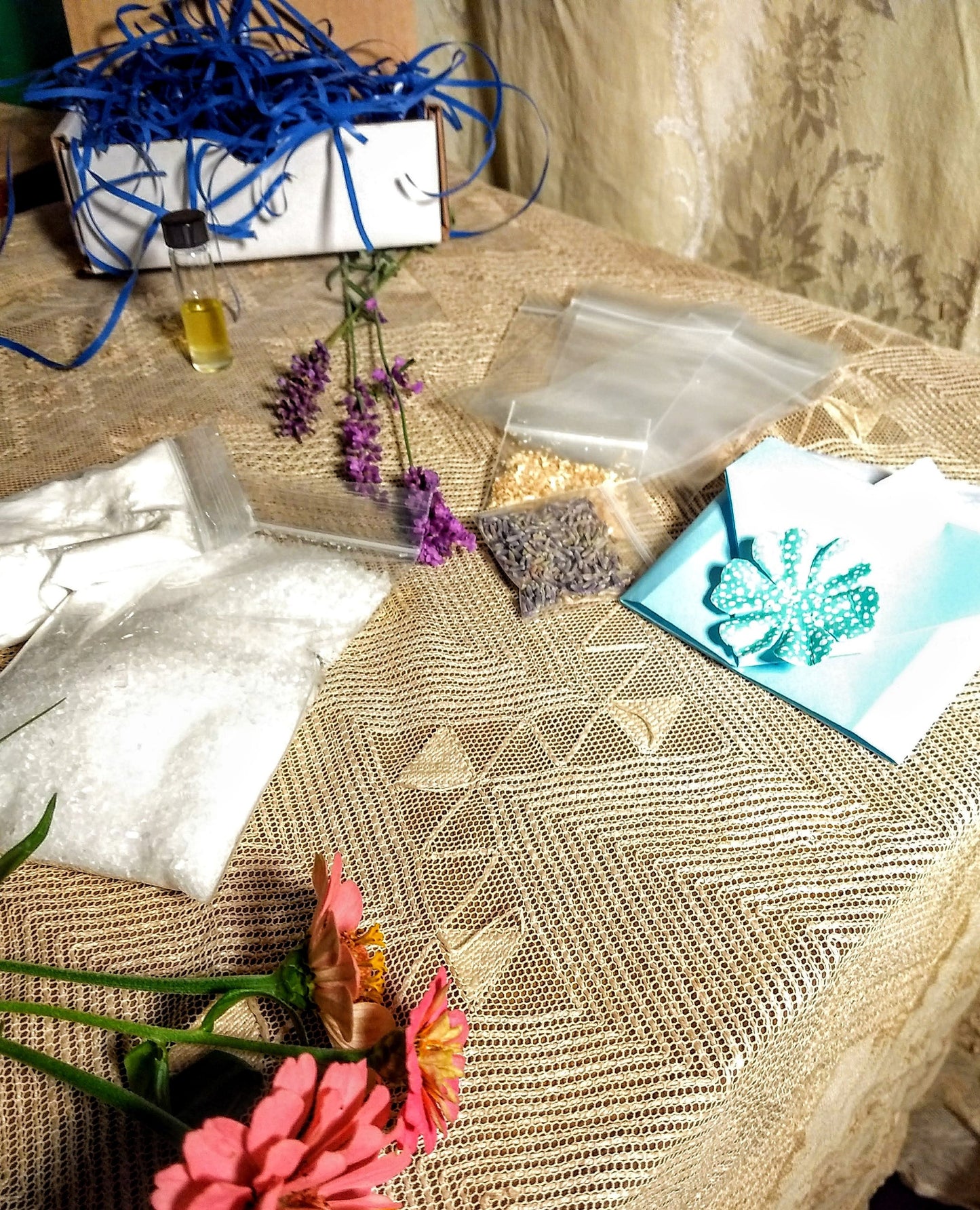 DIY Bath Salts Kit, create homemade bath soak with everything you need