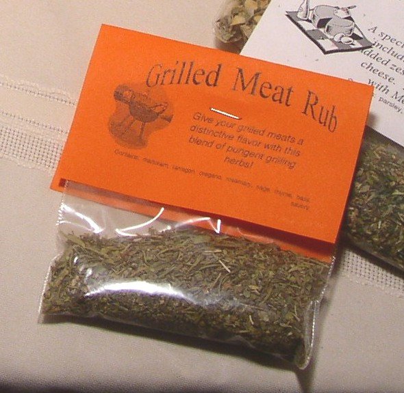 Rubs for Grilling, Dry Herb Cooking Mixes with no salt or preservatives by Backyard Patch Herbs
