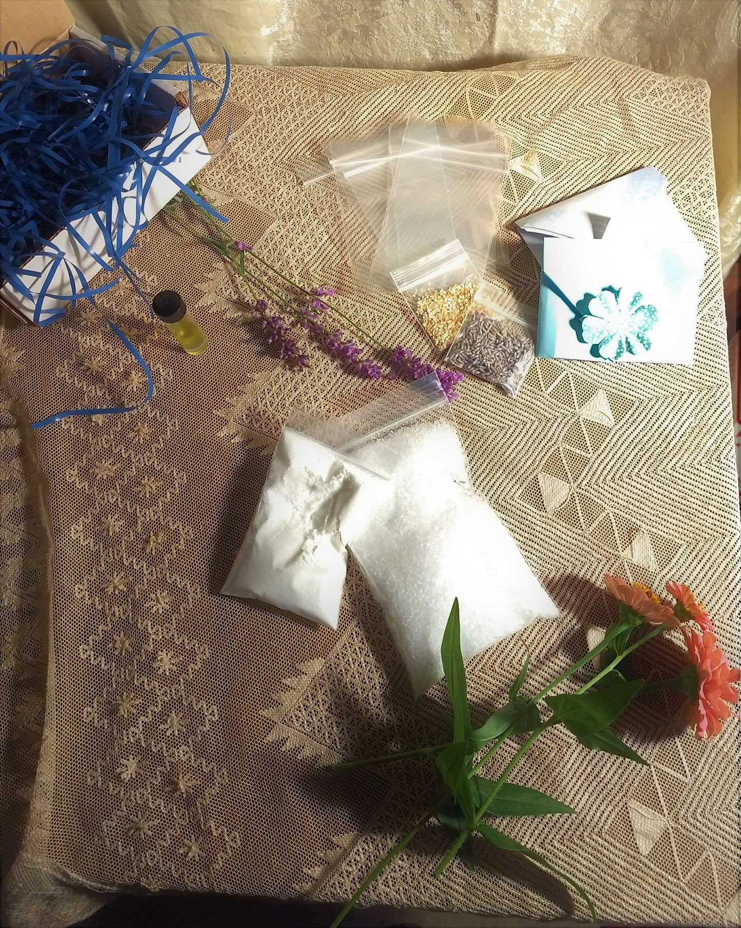DIY Bath Salts Kit, create homemade bath soak with everything you need