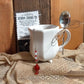 Tea Mug with stamped Spoon, Clever Sayings with your choice of Herb flavored tea