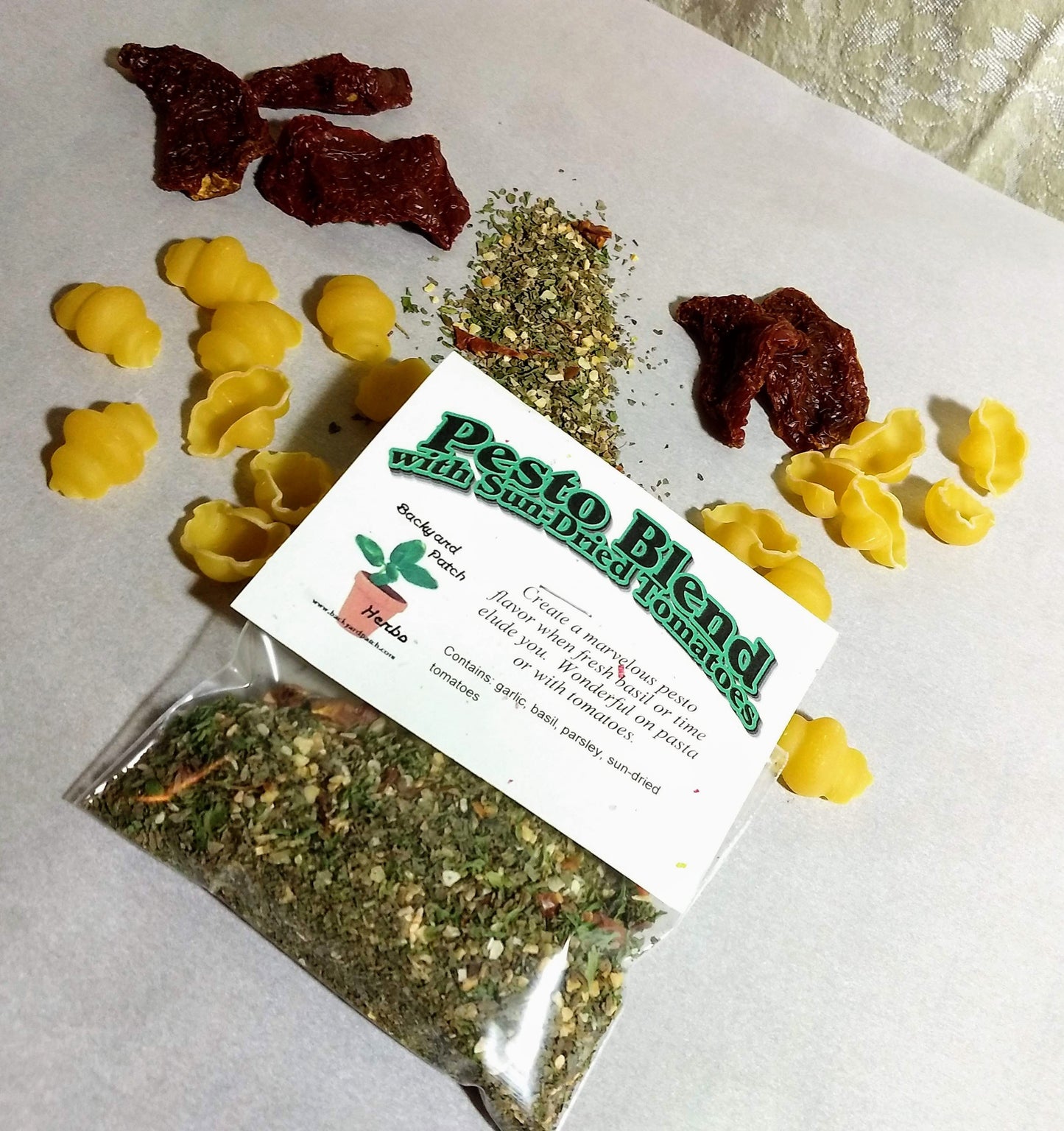Sun-dried Tomato Pesto Blend Herb Sauce Mix, dry herbs, no salt, gluten free