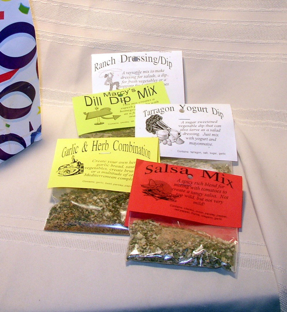 Herb Seasoning Blends for Dips, dressings, rubs and more, Choose your flavor
