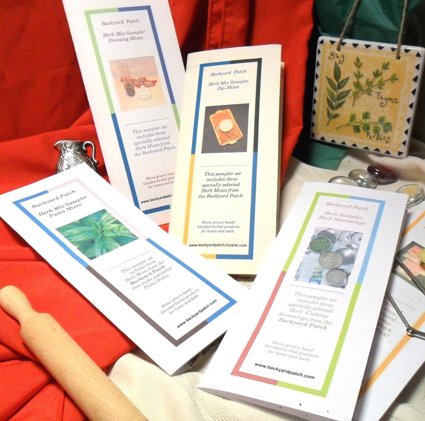 Set of five (5) Seasoning and Tea Samplers