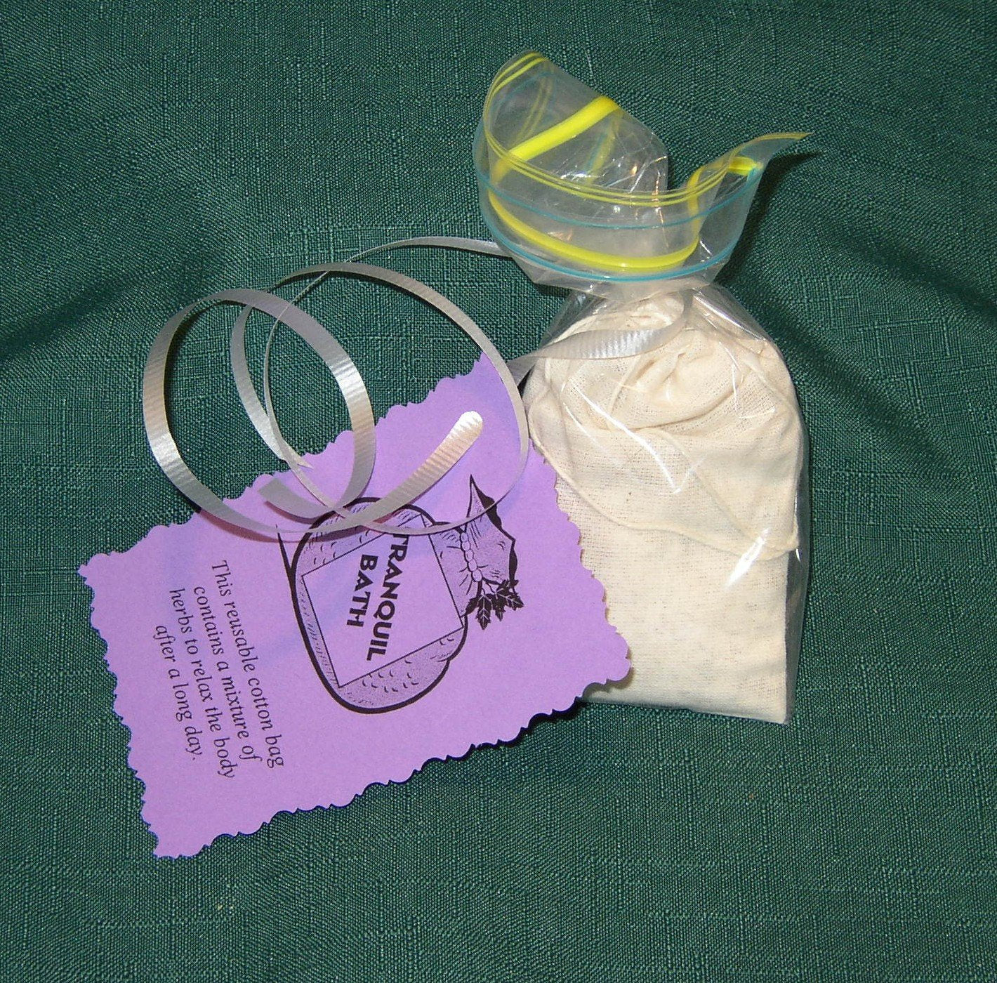 Herb infused Bath Bags, Bath Sachets, Tranquil bath, Shower Bags