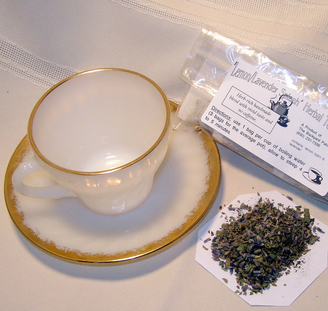 Lemon Lavender Splash Loose Herbal Tea, caffeine free