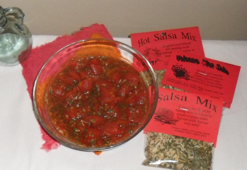 Salsa Seasoning Mixes, Hand-blended salt-free cooking Dry Herb Mix