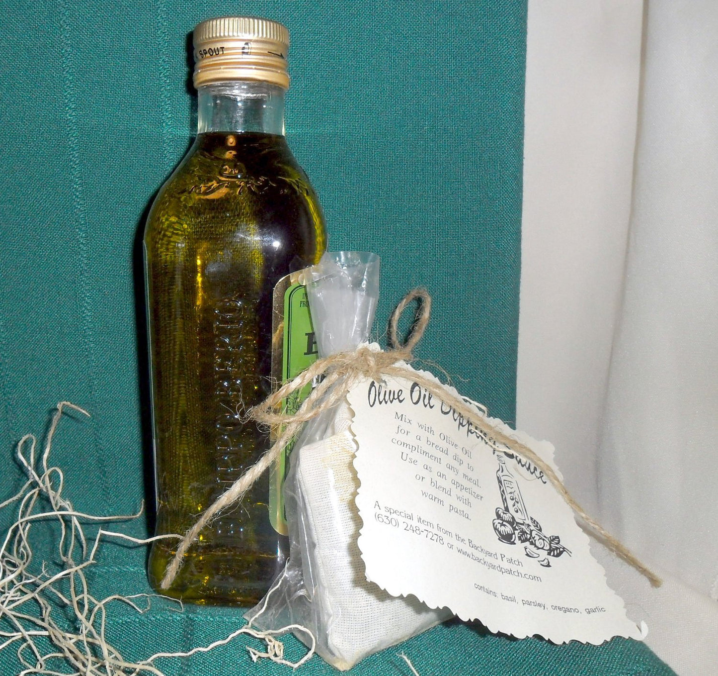 Pasta Dinner in a Basket, seasonings, recipes and ingredients