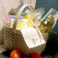 Pasta Dinner in a Basket, seasonings, recipes and ingredients