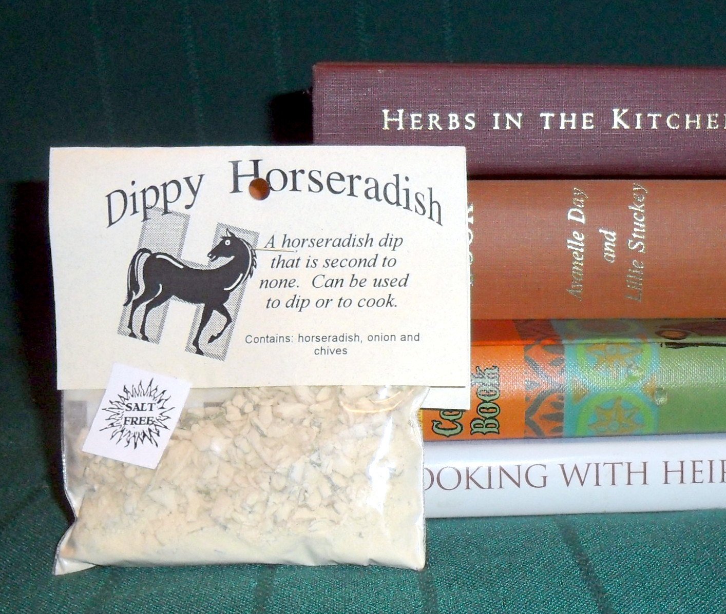 Horseradish Dip Mix/ Horsey Dip, Salt Free blended Herb Mix, no salt, chives, dry mix, salt free