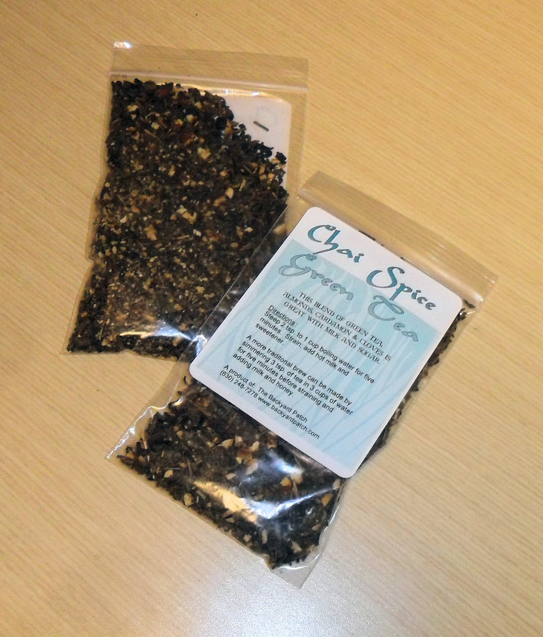 Chai Tea, both Green and Black Teas with spices and herbs, 3 different flavors,