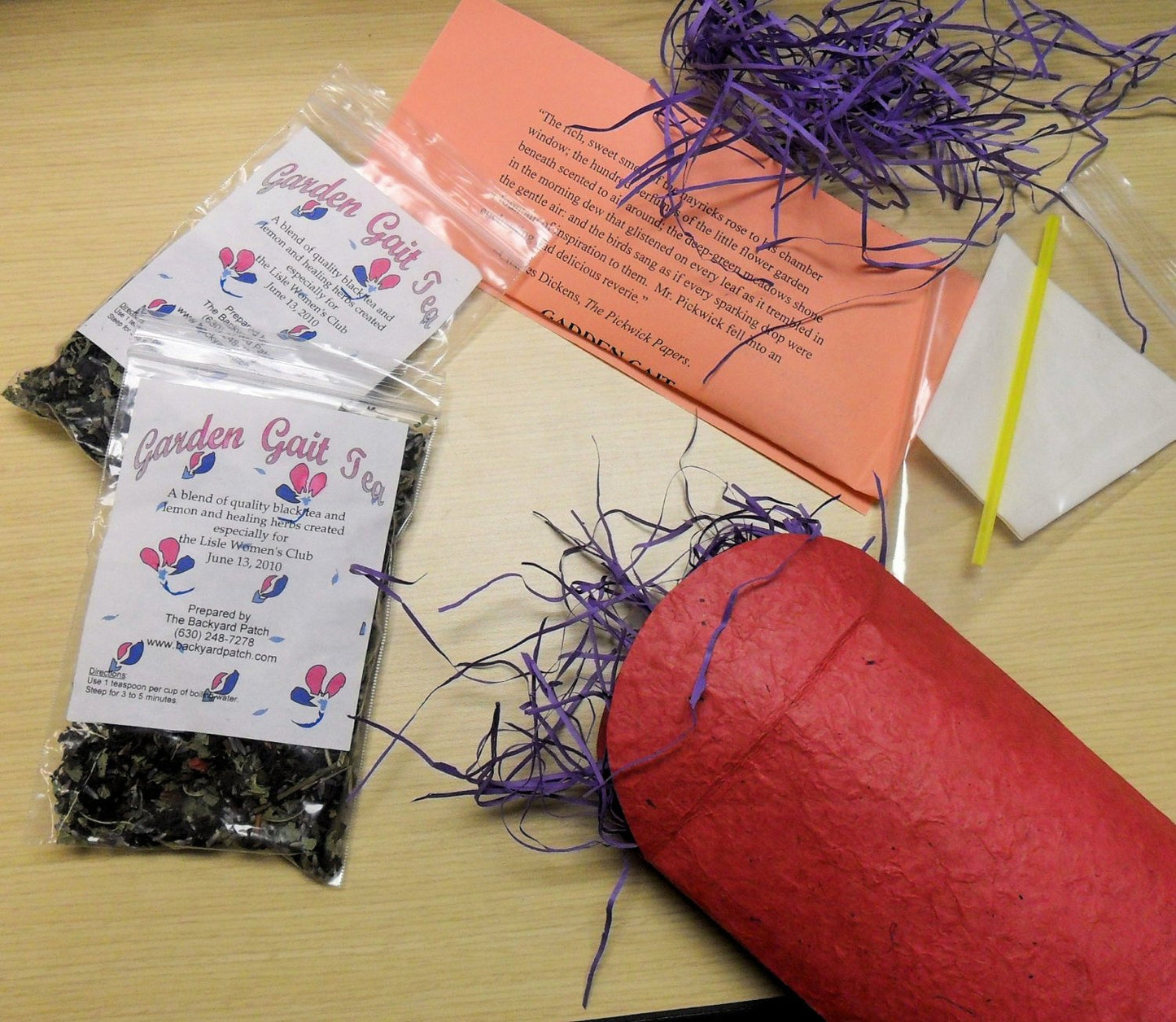 Garden Walk Herb Tea Blends, various recipes