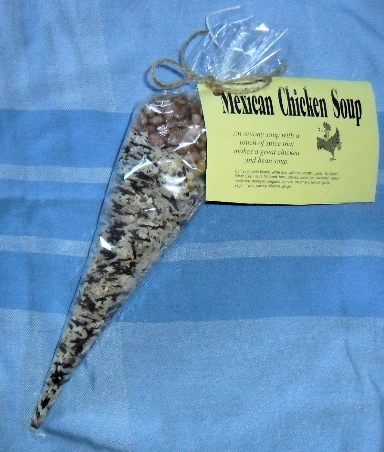 Gourmet Mexican Chicken and Wild Rice Dry Soup Mix, Backyard Patch Herbs,