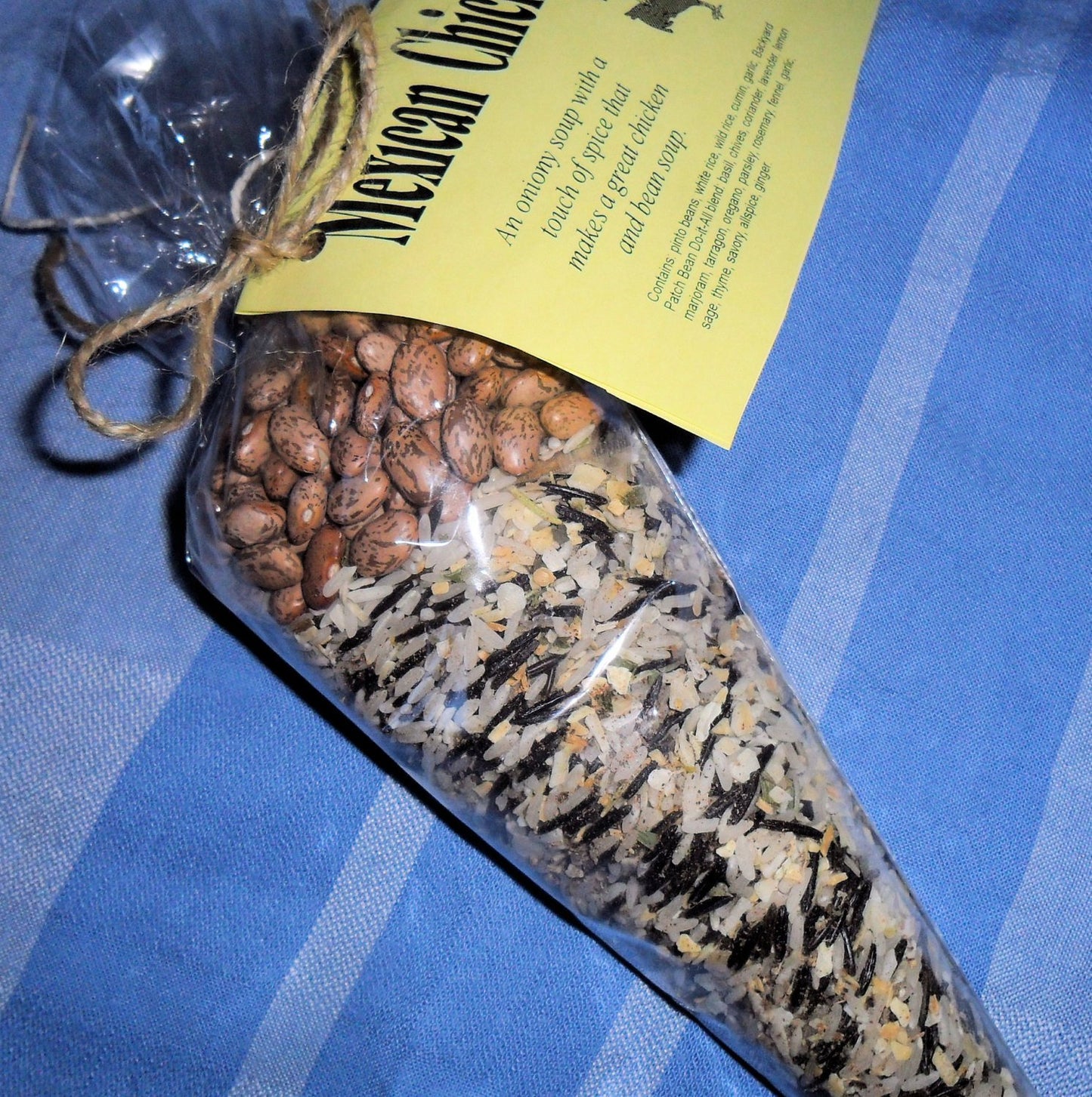 Gourmet Mexican Chicken and Wild Rice Dry Soup Mix, Backyard Patch Herbs,