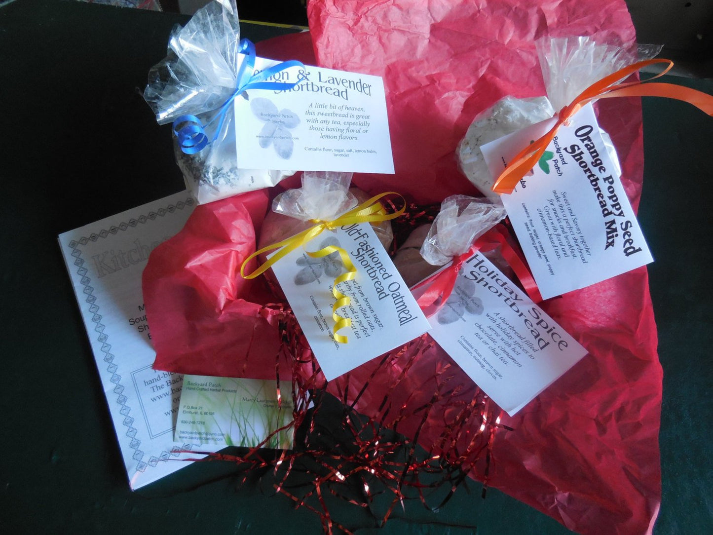 Shortbread, Herb Flavored Dry Mixes, various recipes