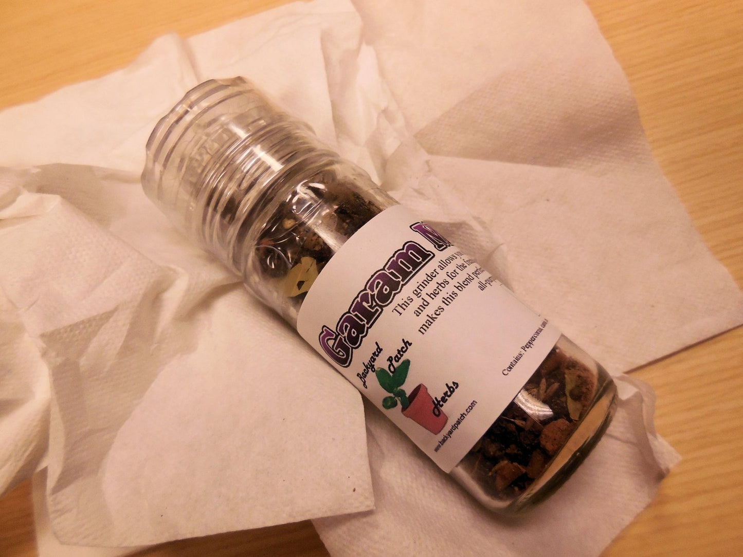 Spice Grinder Jars - Three flavors, Garam Masala, Whole Spice Blend, Curry Blend