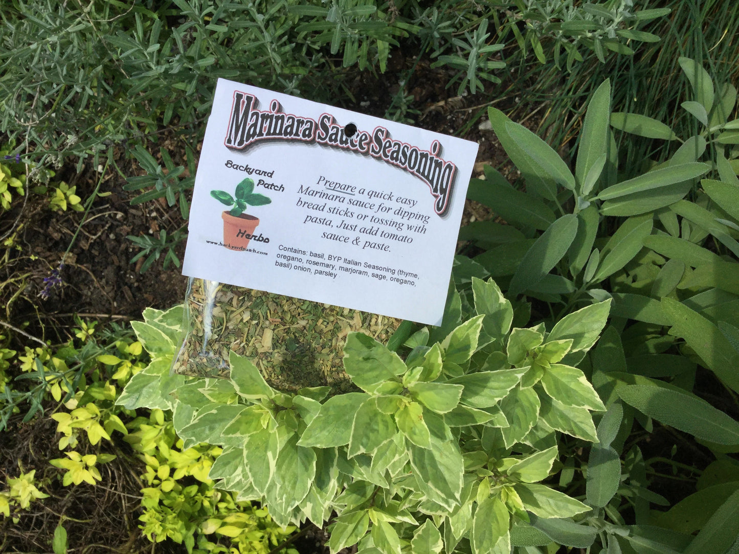 Marinara Sauce Mix, Hand-blended dry herb seasoning mix, gluten free, vegan