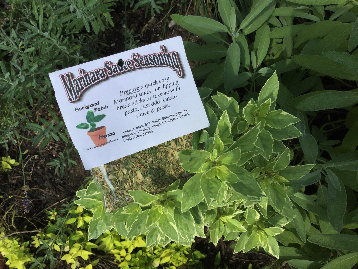 Marinara Sauce Mix, Hand-blended dry herb seasoning mix, gluten free, vegan