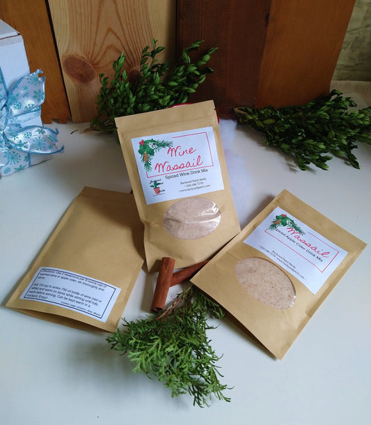 Wine Wassail Hot Spiced Wine Blend, Spices and Sugar for flavored hot red or white wine