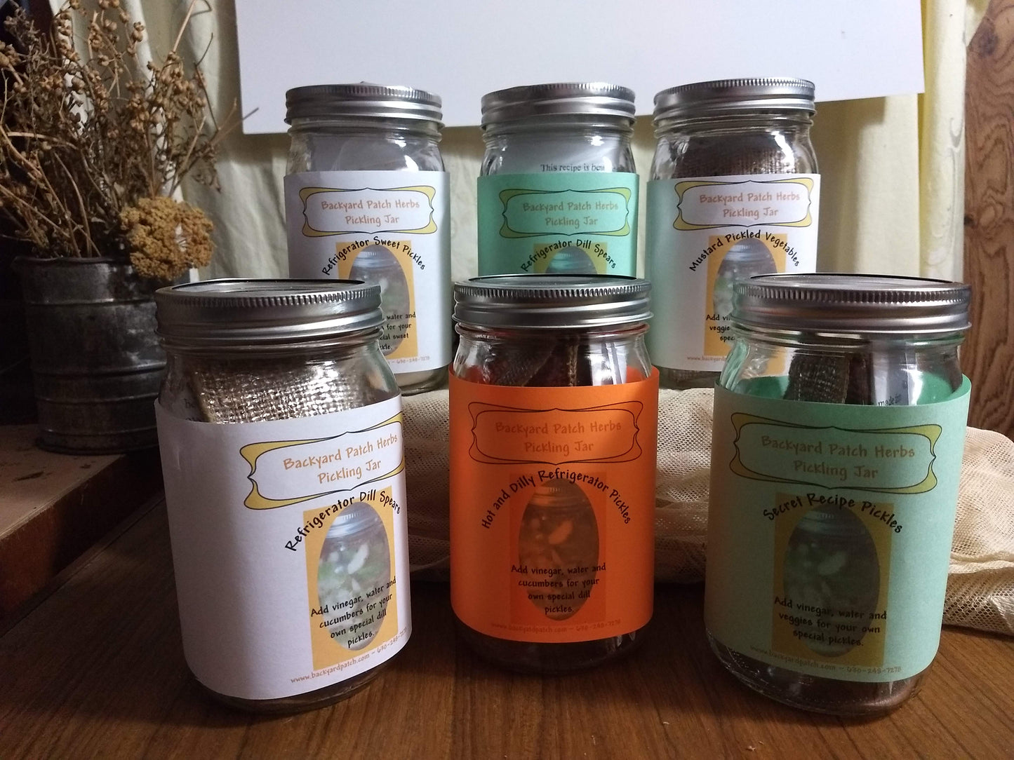 DIY Refrigerator Pickles, 5 flavors to choose from