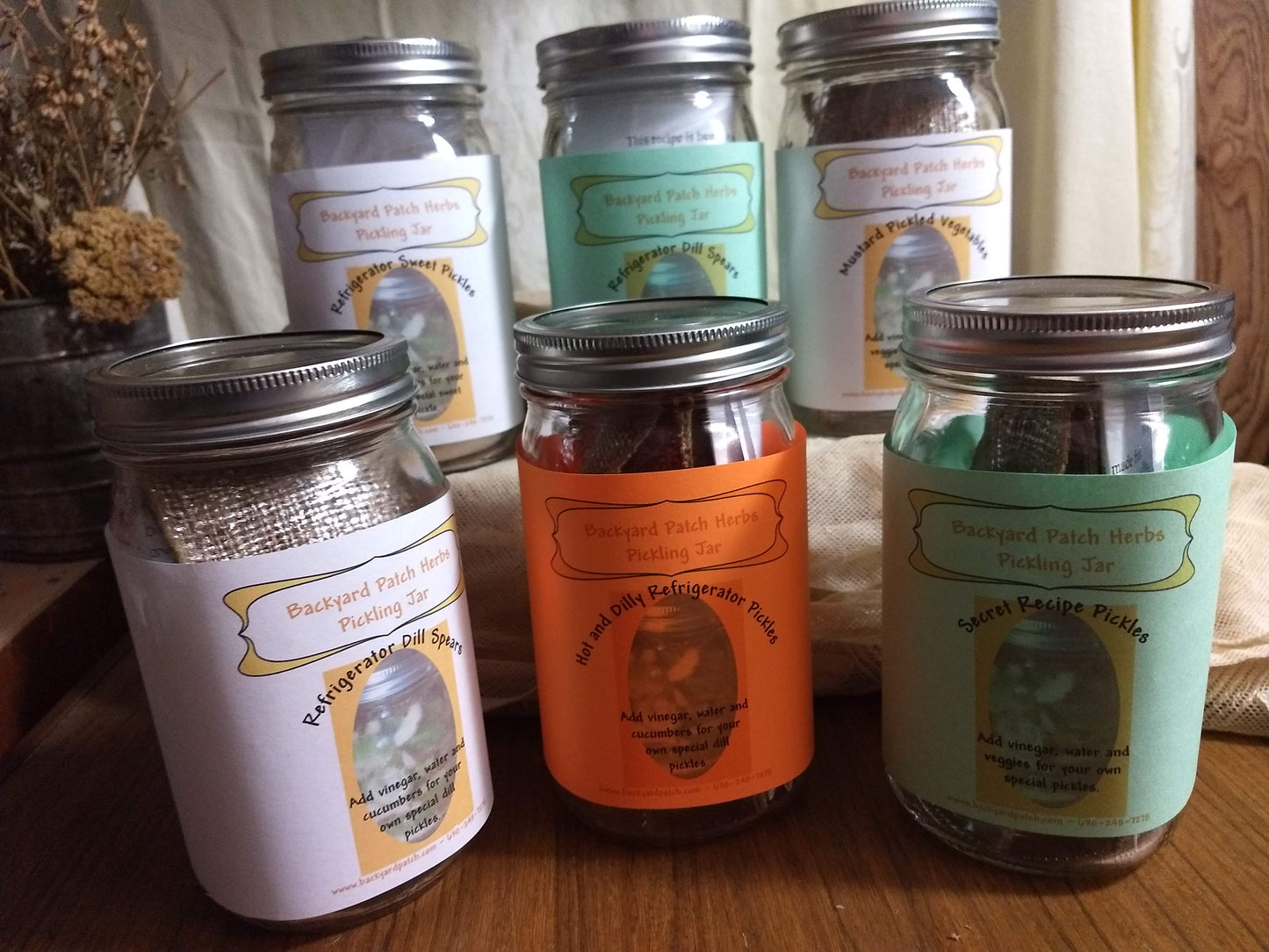 DIY Refrigerator Pickles, 5 flavors to choose from