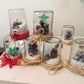 DIY dry snow globe kit - make a fun project at home this winter!