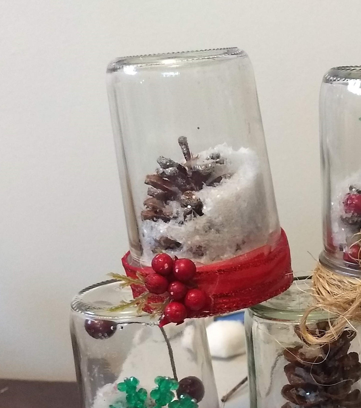 DIY dry snow globe kit - make a fun project at home this winter!