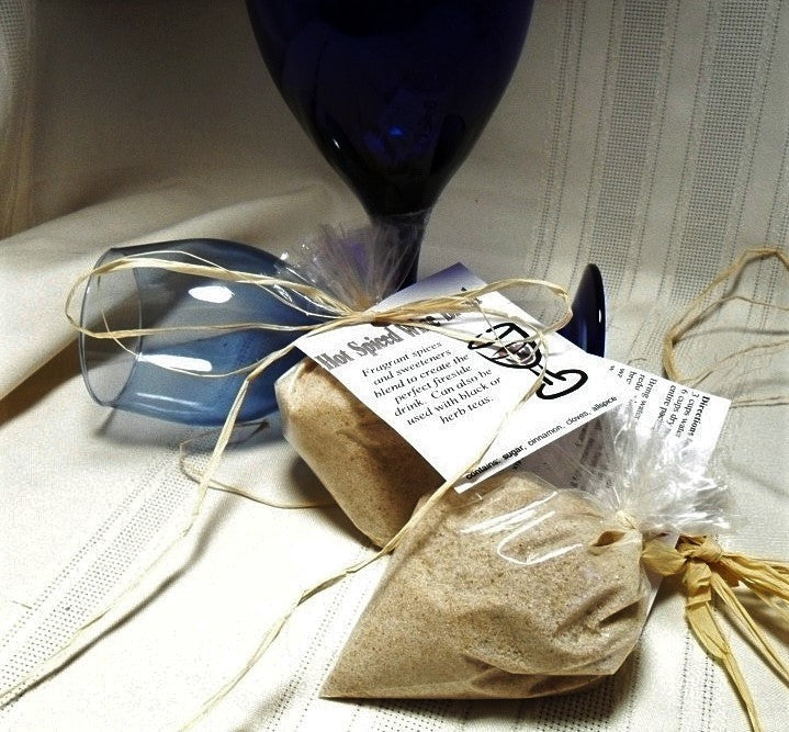 Hot Spiced Wine Blend, makes hot cider and wine into a treat