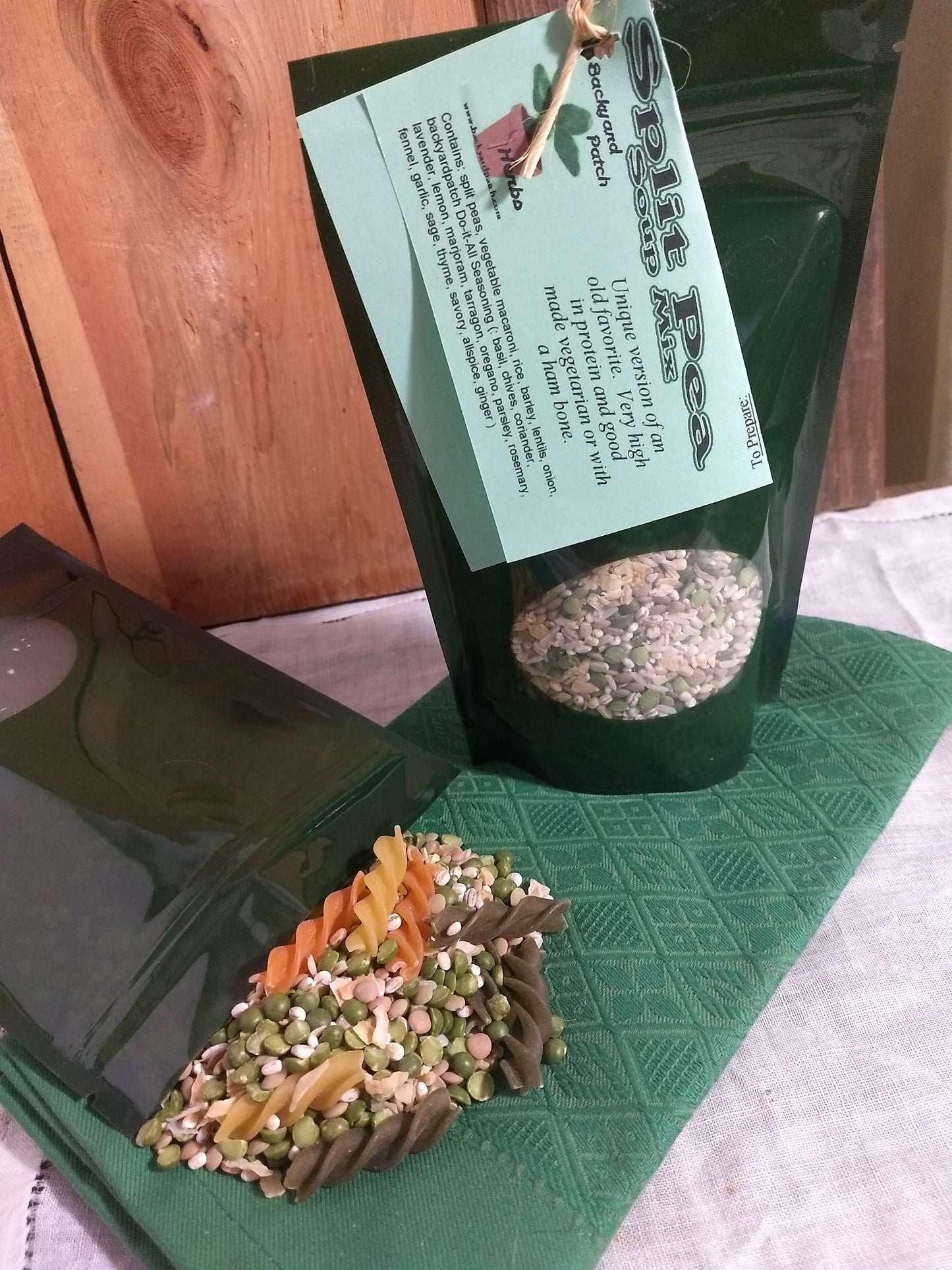 Split Pea Soup Mix | Gourmet dry soup mix | vegan | organic | Backyard Patch Herbs