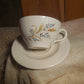 Collectible Vintage Tea Cup with Herbal Tea, hostess gift, Honey and Tea
