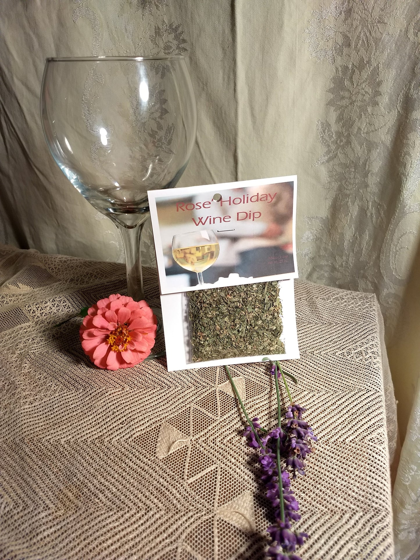 Wine Dip Mixes, 6 different herb blends for mixing a dip with wine