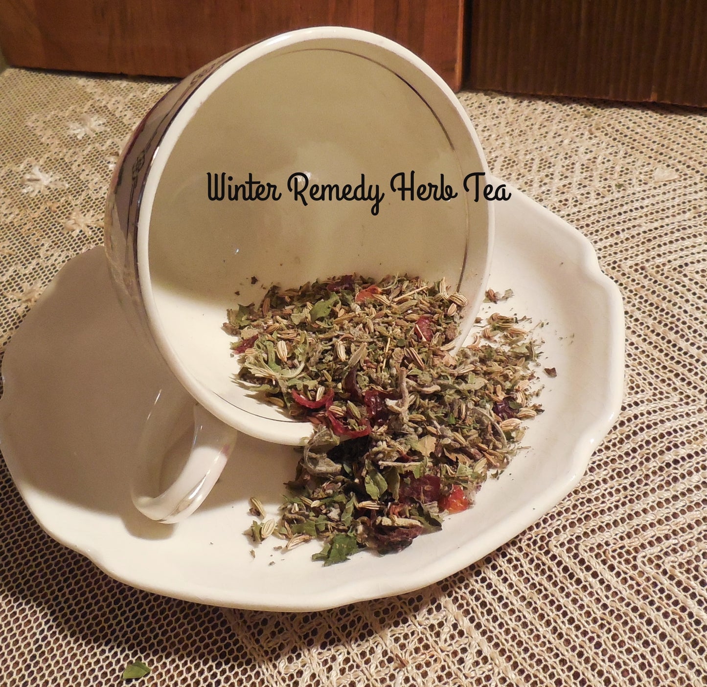 Winter Remedy Loose Herbal Tea, sage, peppermint, rose hips